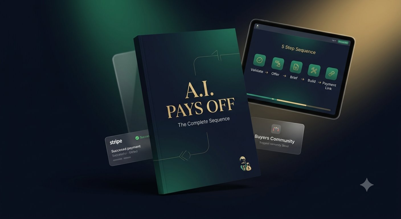 A.I. Pays Off Blueprint shown on laptop and mobile devices